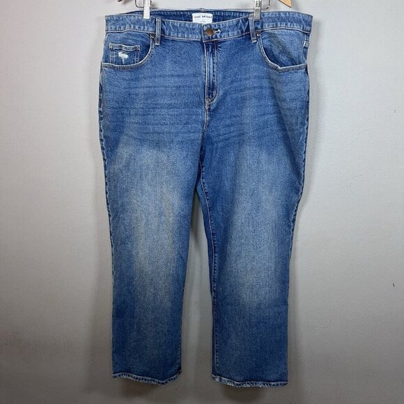 Lane Bryant Flex Magic Waistband Relaxed Fit Mid-Rise Straight Jeans Women’s 22 - Picture 1 of 11